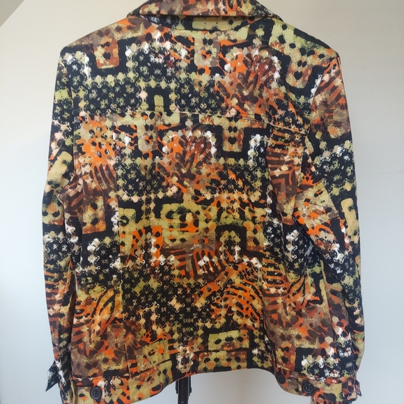 Attyre New York Jacket Multicolor Lightweight  Women's Size L  Stylish - Picture 7 of 11